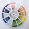 Yuvarlak Dövme Aksesuarları Paleti Pigment Renk Tekerleği Kağıt Kartı Mix